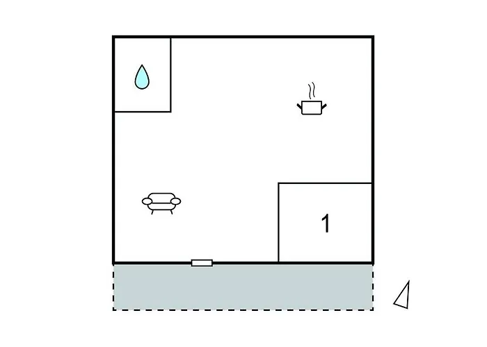 1 Bedroom Lovely In דירה Kruševo